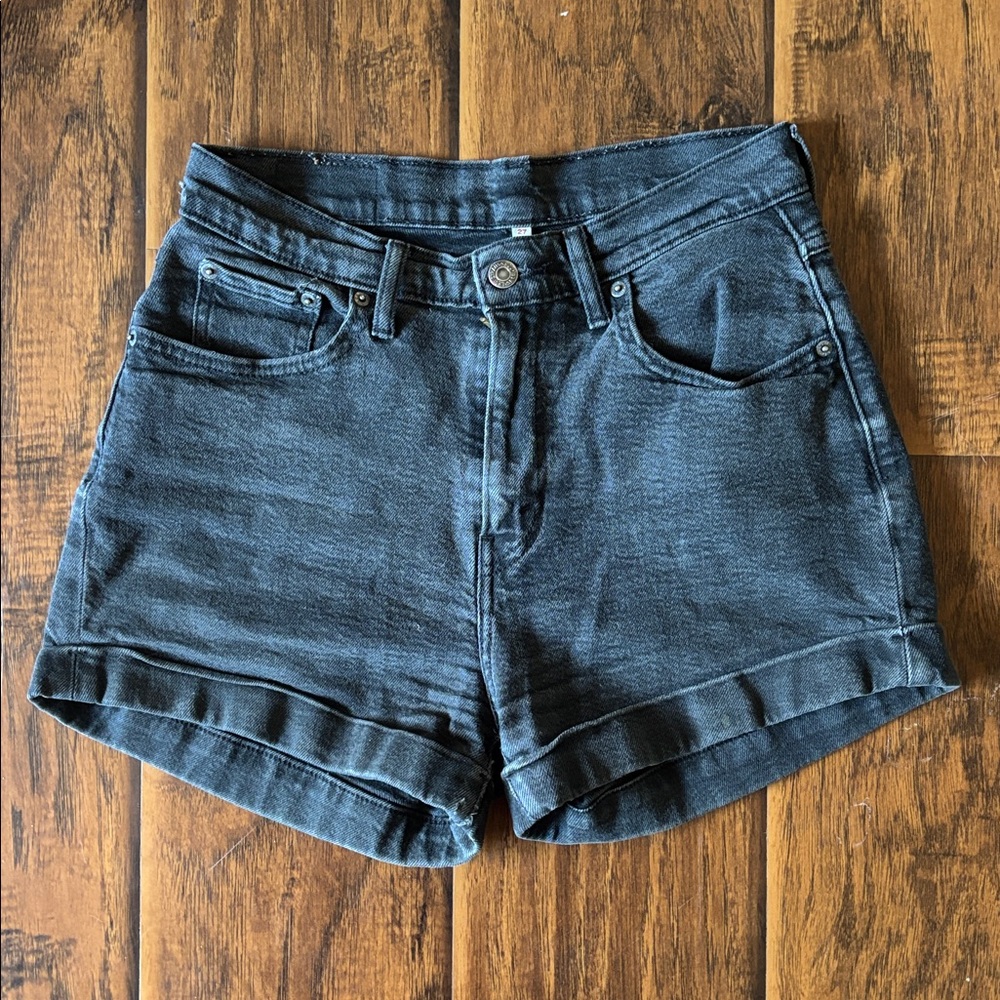 Levi's Black Jean Shorts